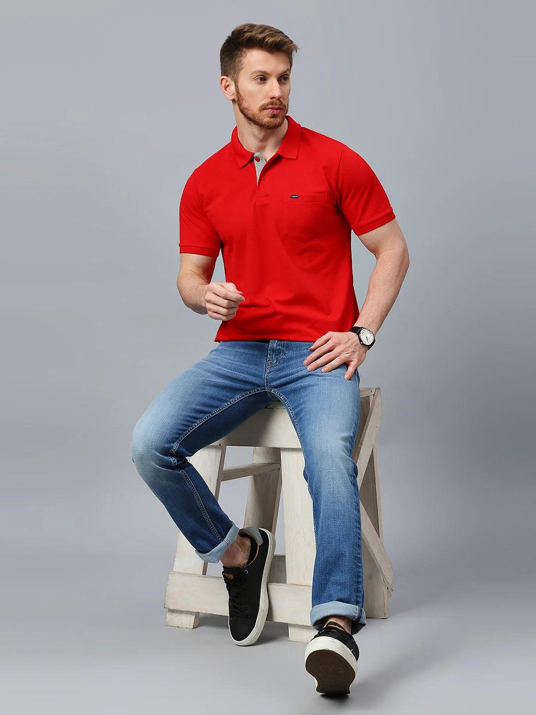 505 Cult Red Polo T-Shirt