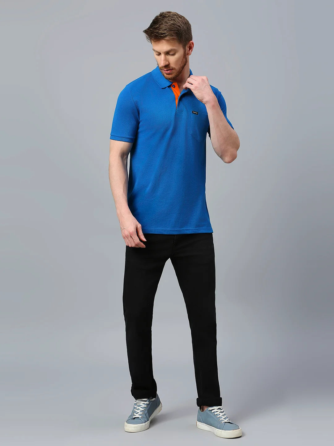 Royal Blue Regular Fit H/S T-Shirt