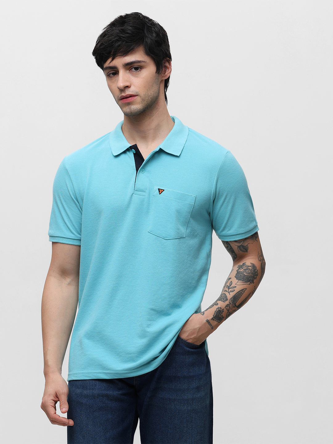 505 Cult Turquoise Blue Polo T-Shirt