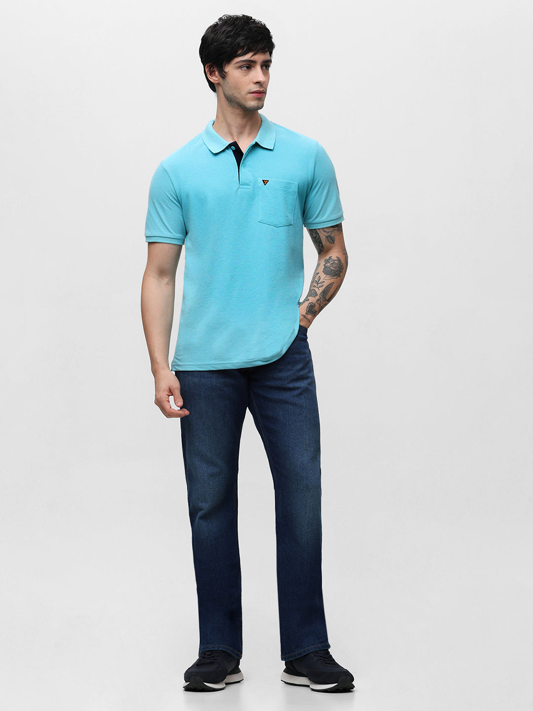 505 Cult Turquoise Blue Polo T-Shirt