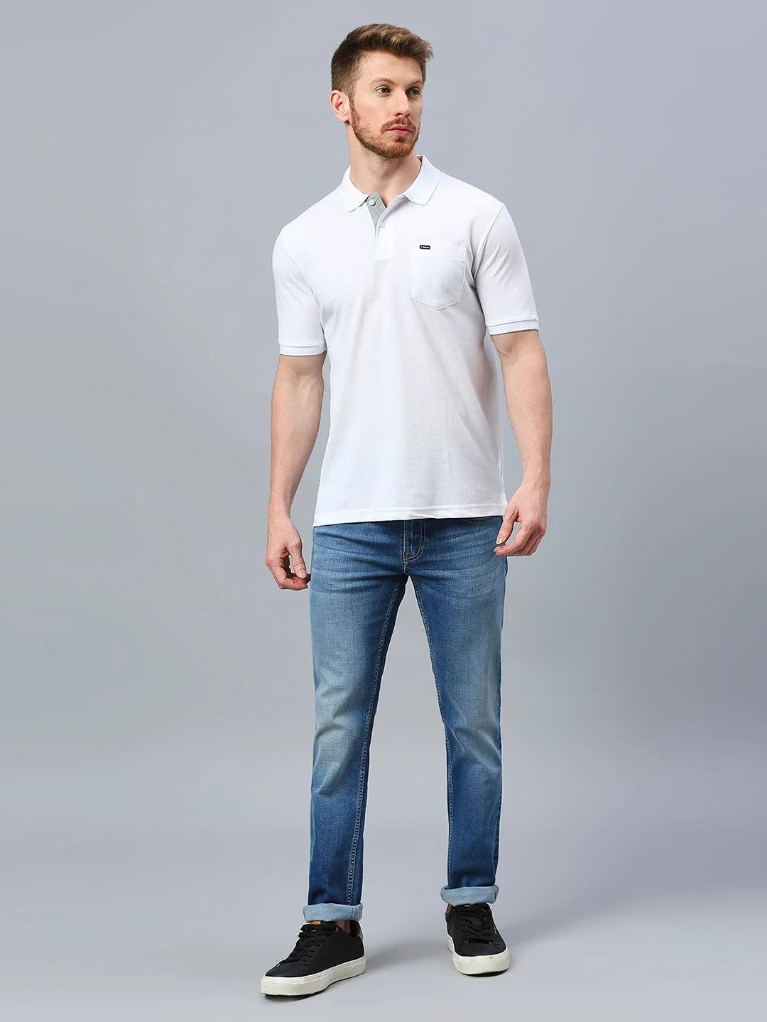 505 Cult White Polo T-Shirt