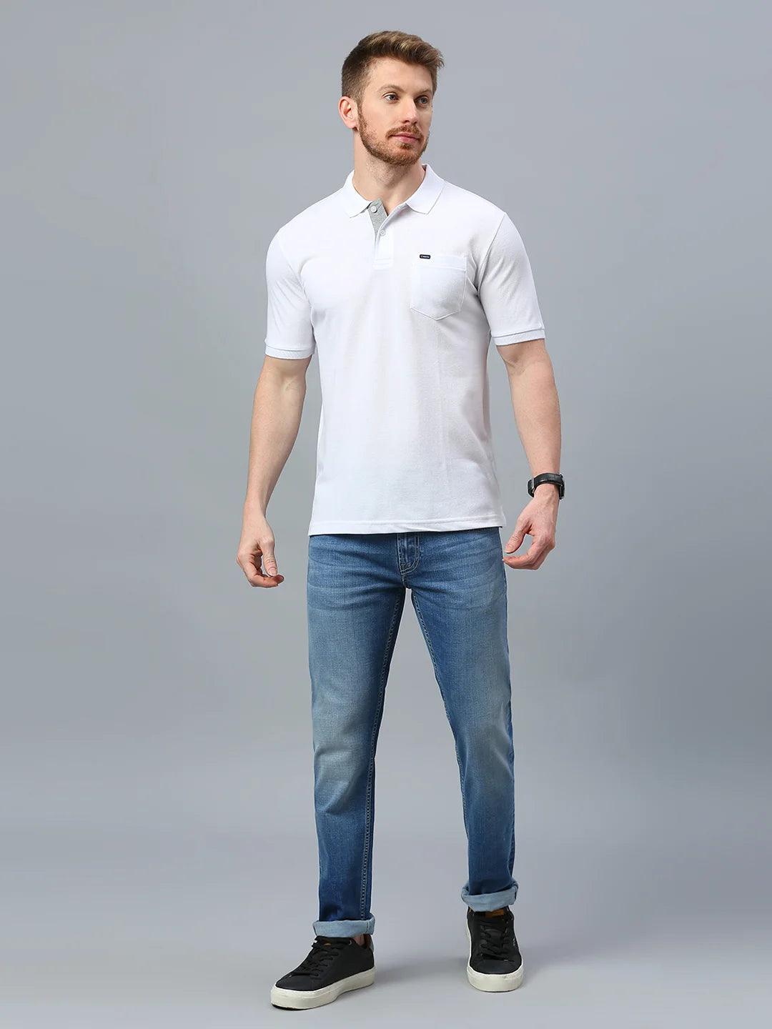 505 Cult White Polo T-Shirt