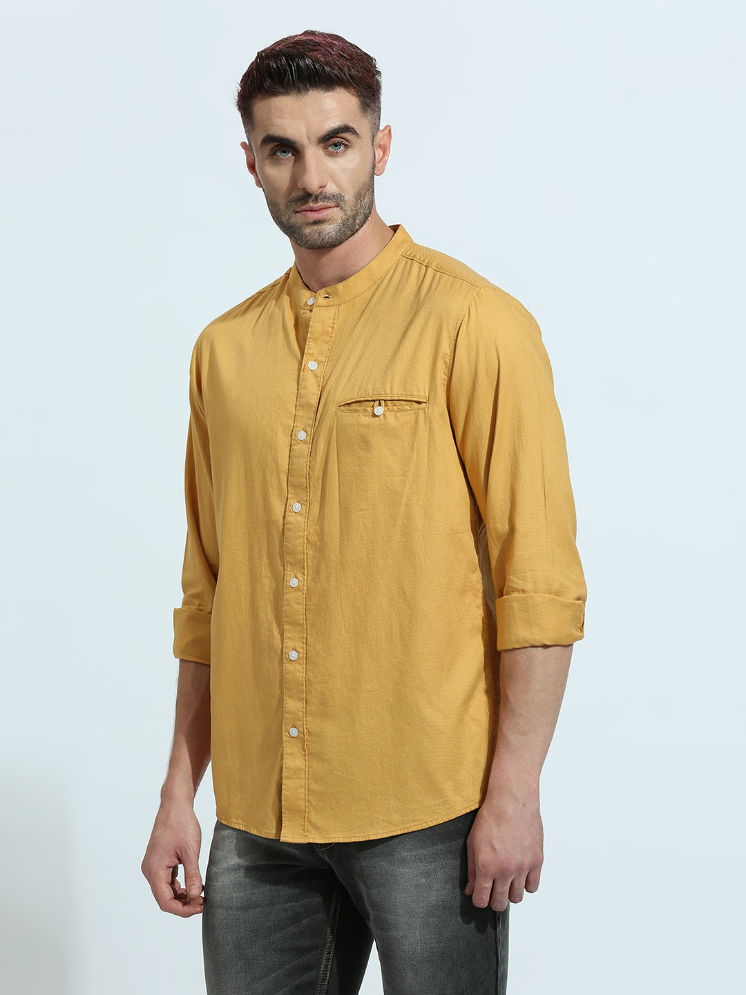 Mustard Plain Shirt