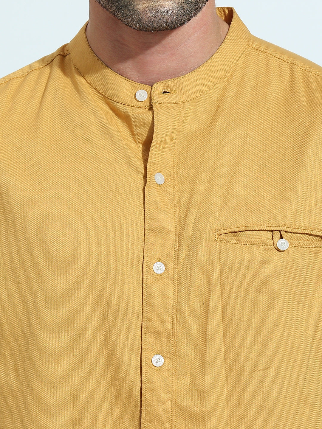 Mustard Plain Shirt