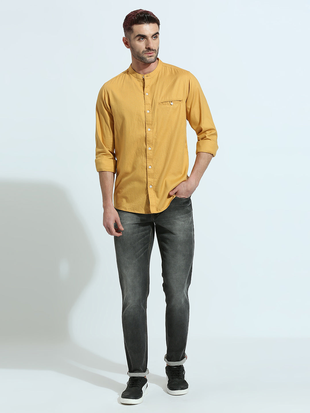 Mustard Plain Shirt