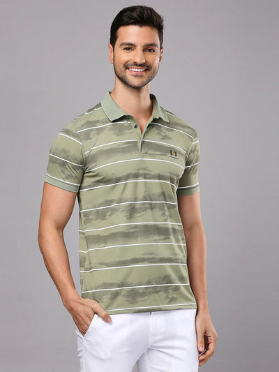 Persian Green Striped T-Shirt