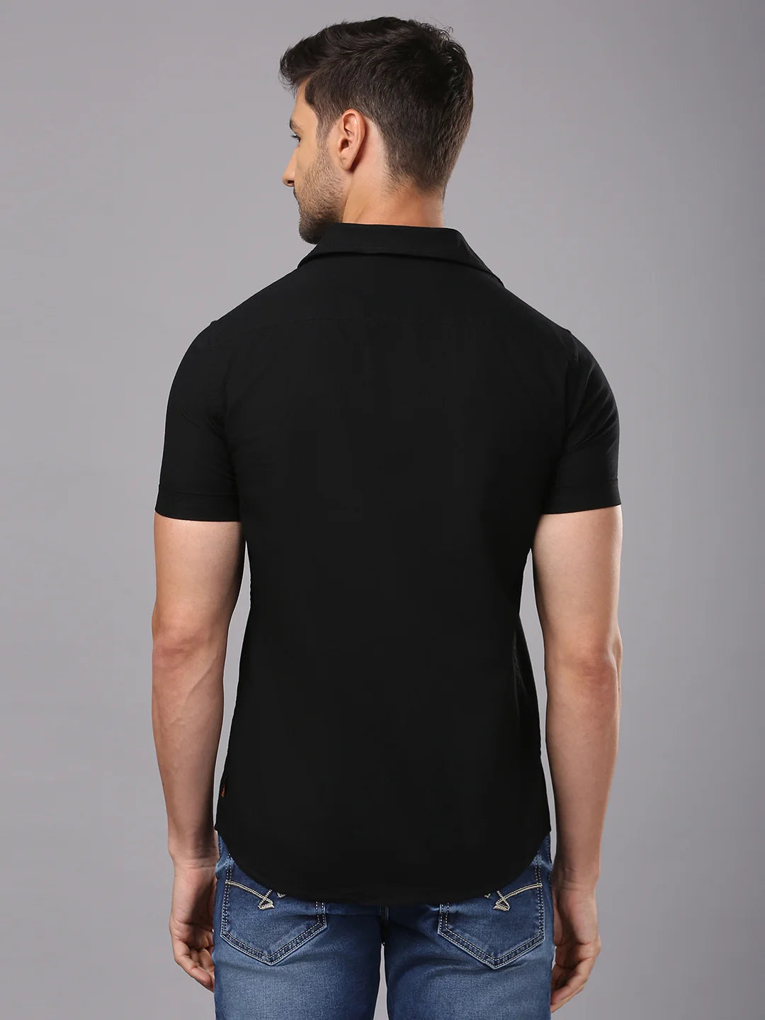 Black Plain Shirt