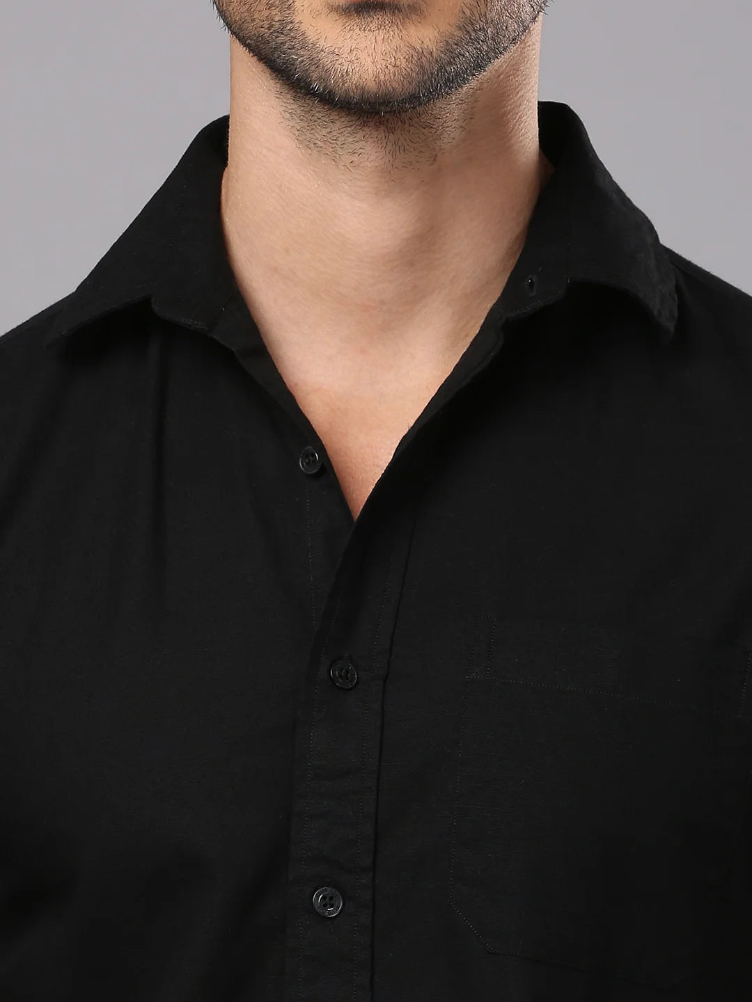 Black Plain Shirt