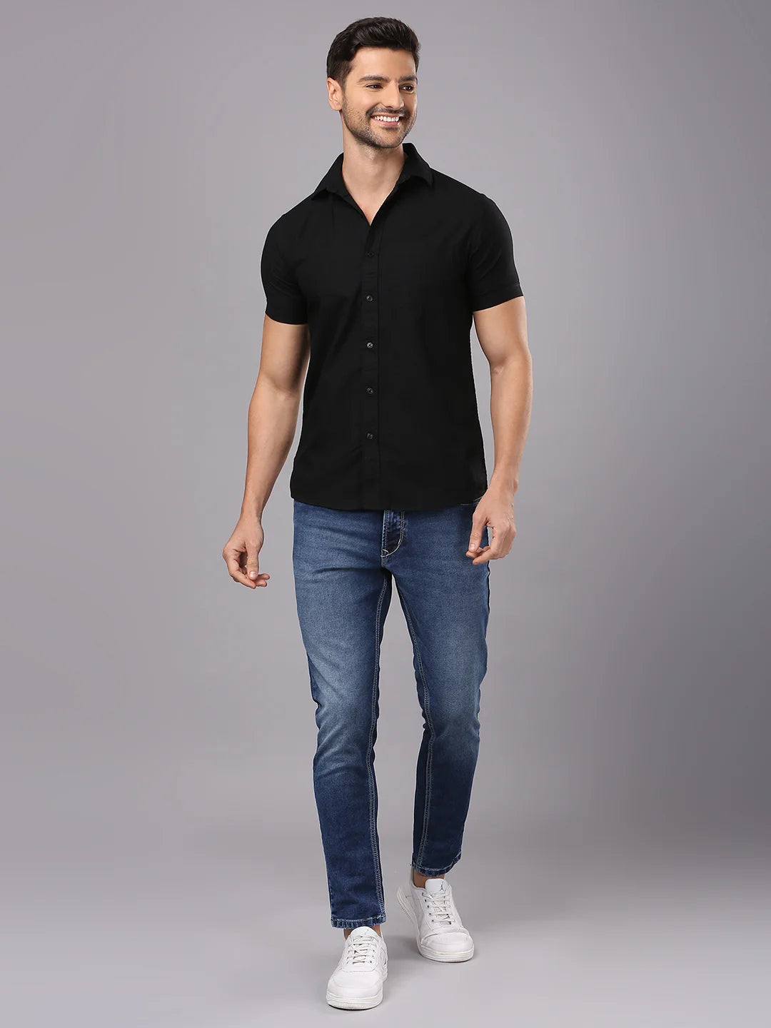 Black Plain Shirt