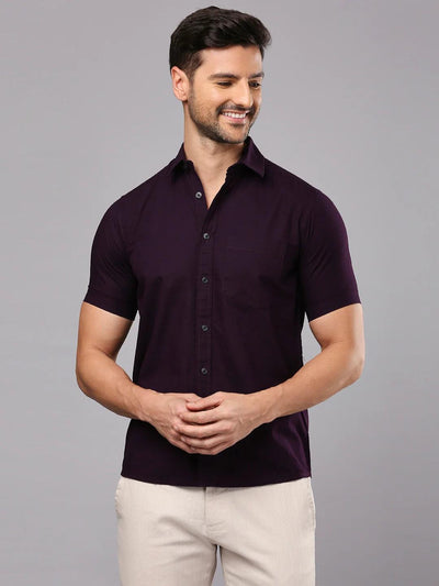 Purple Solid Shirt