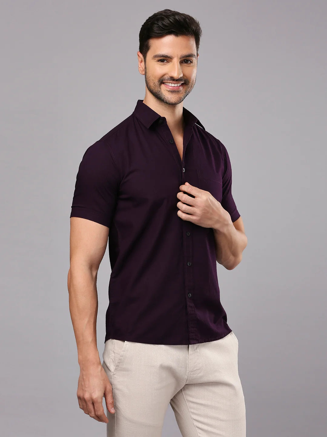 Purple Plain Shirt