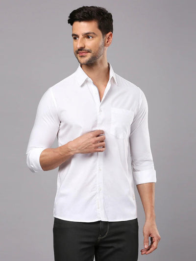 Classic White Solid Shirt