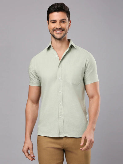Light Olive Solid Shirt
