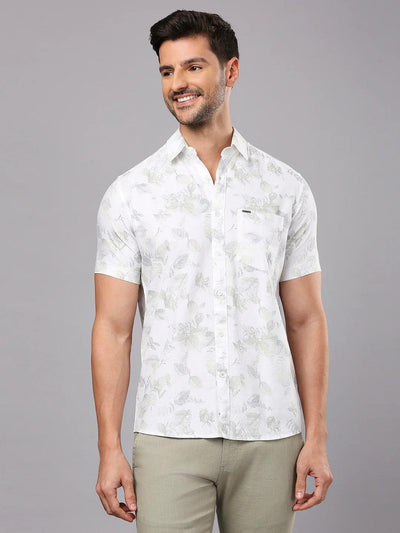 White Printed Shirt