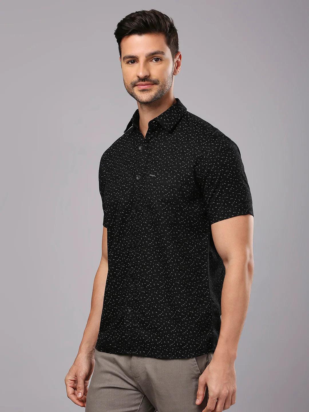 Black Printed Shirt