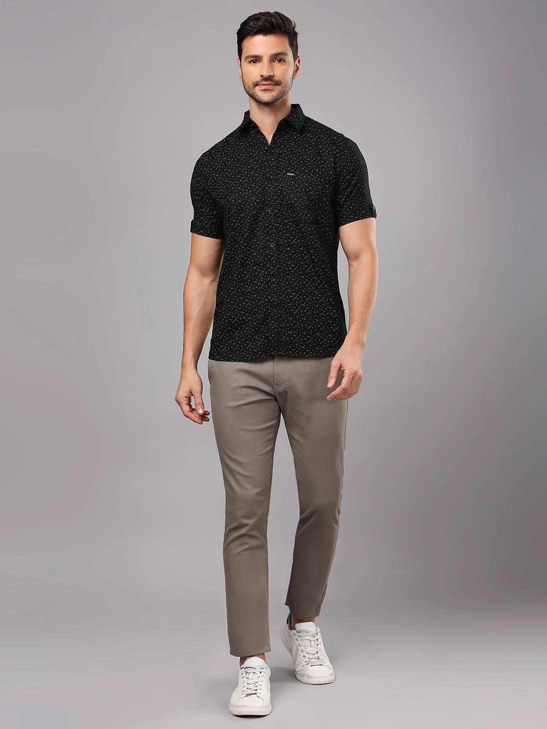 Black Printed Shirt