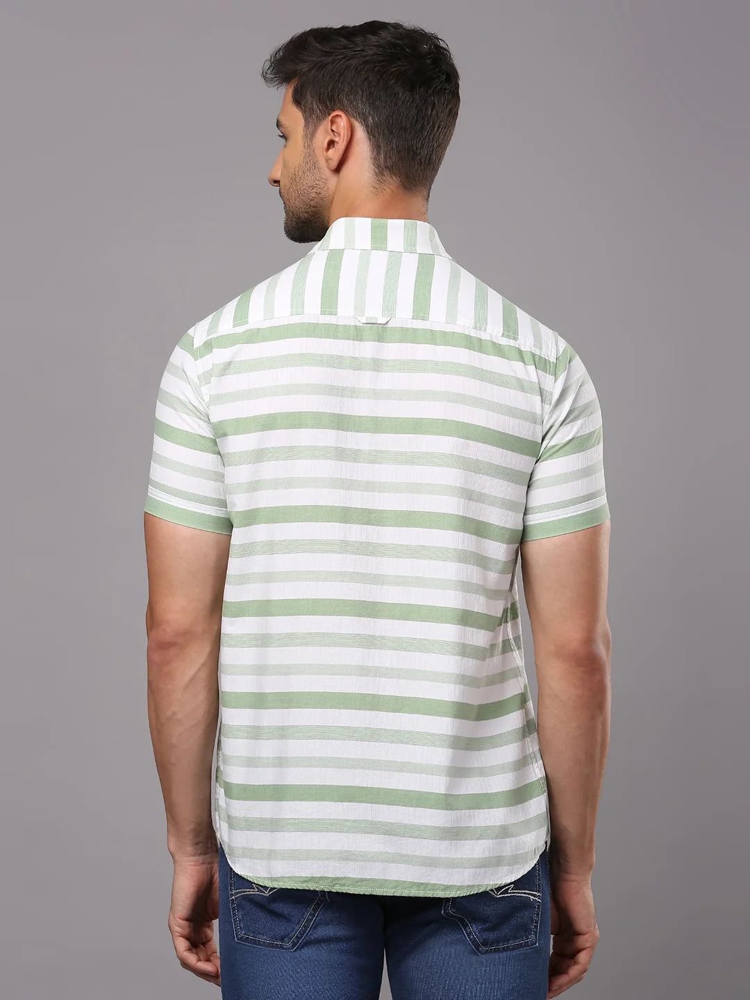 Green Striped Shirt