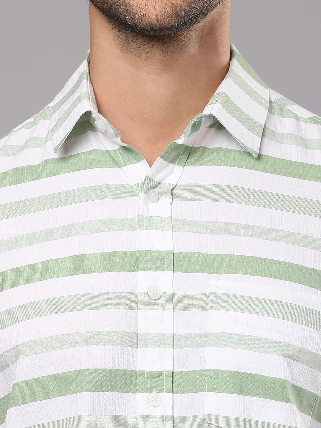 Green Striped Shirt