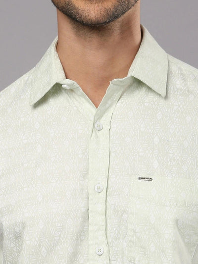 Mint Green Printed Shirt