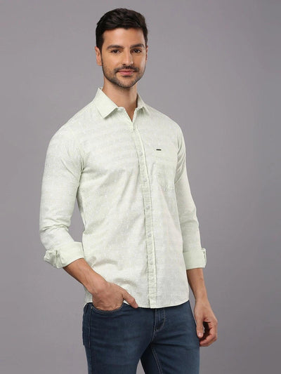 Mint Green Printed Shirt