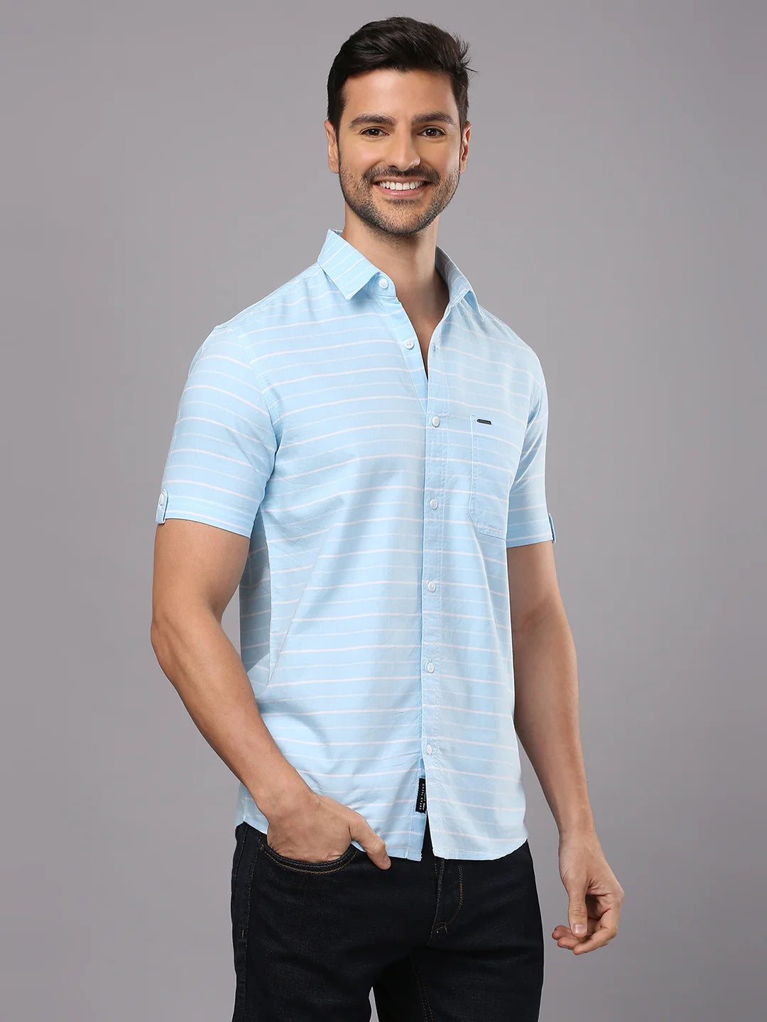 Blue Striped Shirt