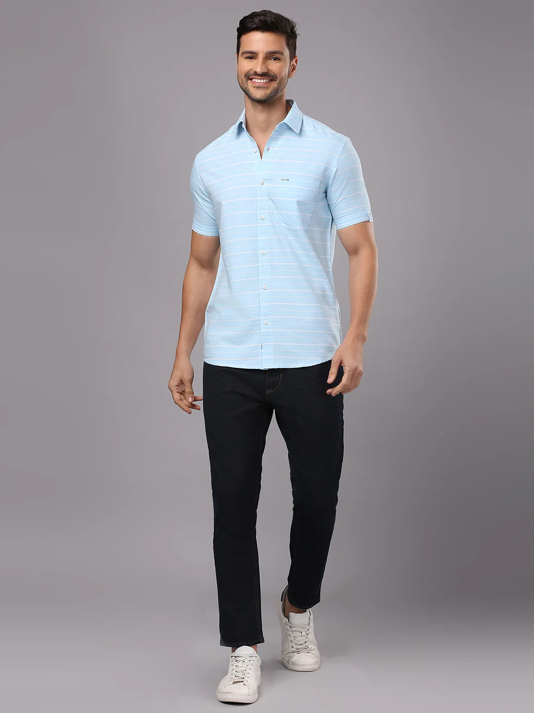 Blue Striped Shirt