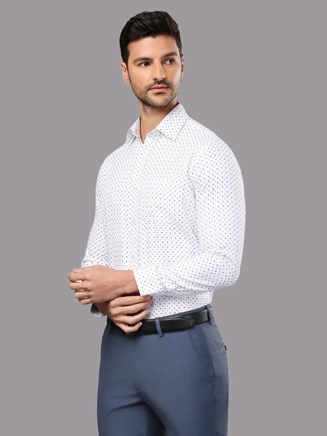 White Printed Shirt