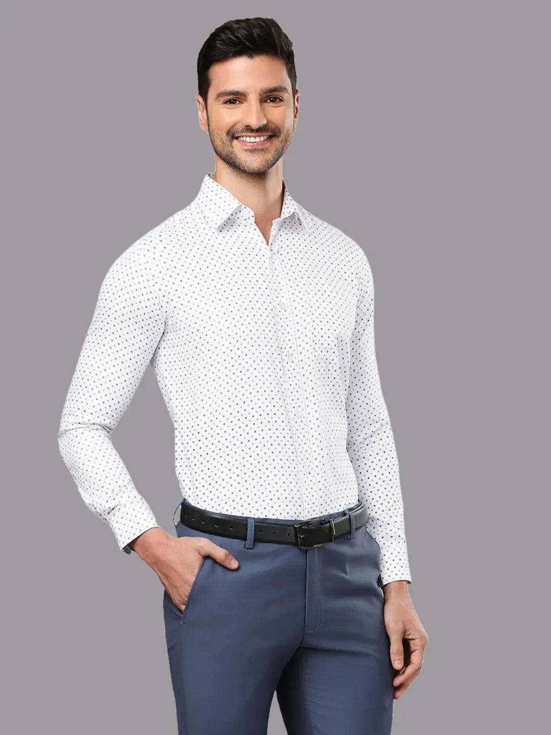 White Printed Shirt