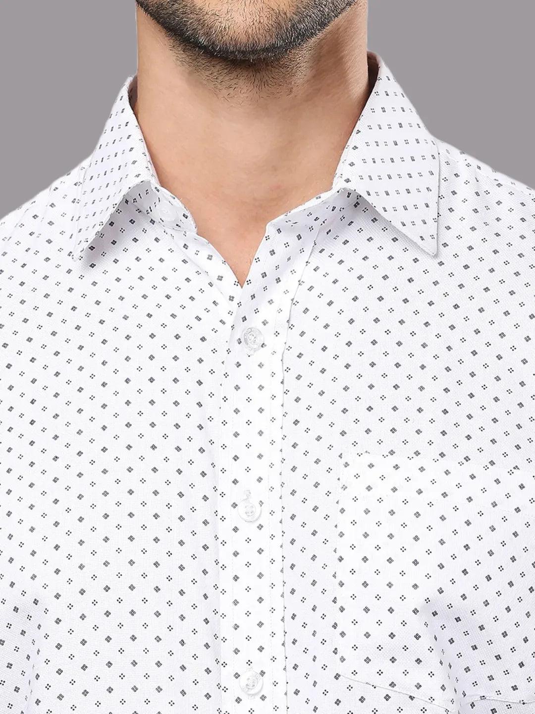 White Printed Shirt