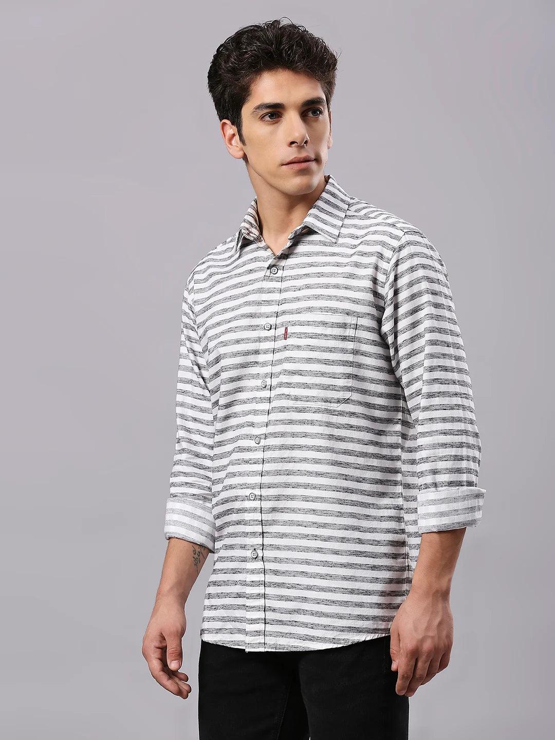 Black Striped Shirt