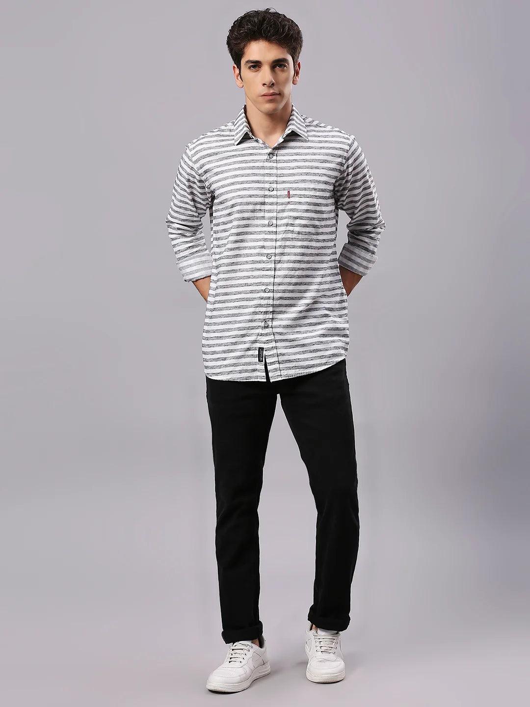 Black Striped Shirt