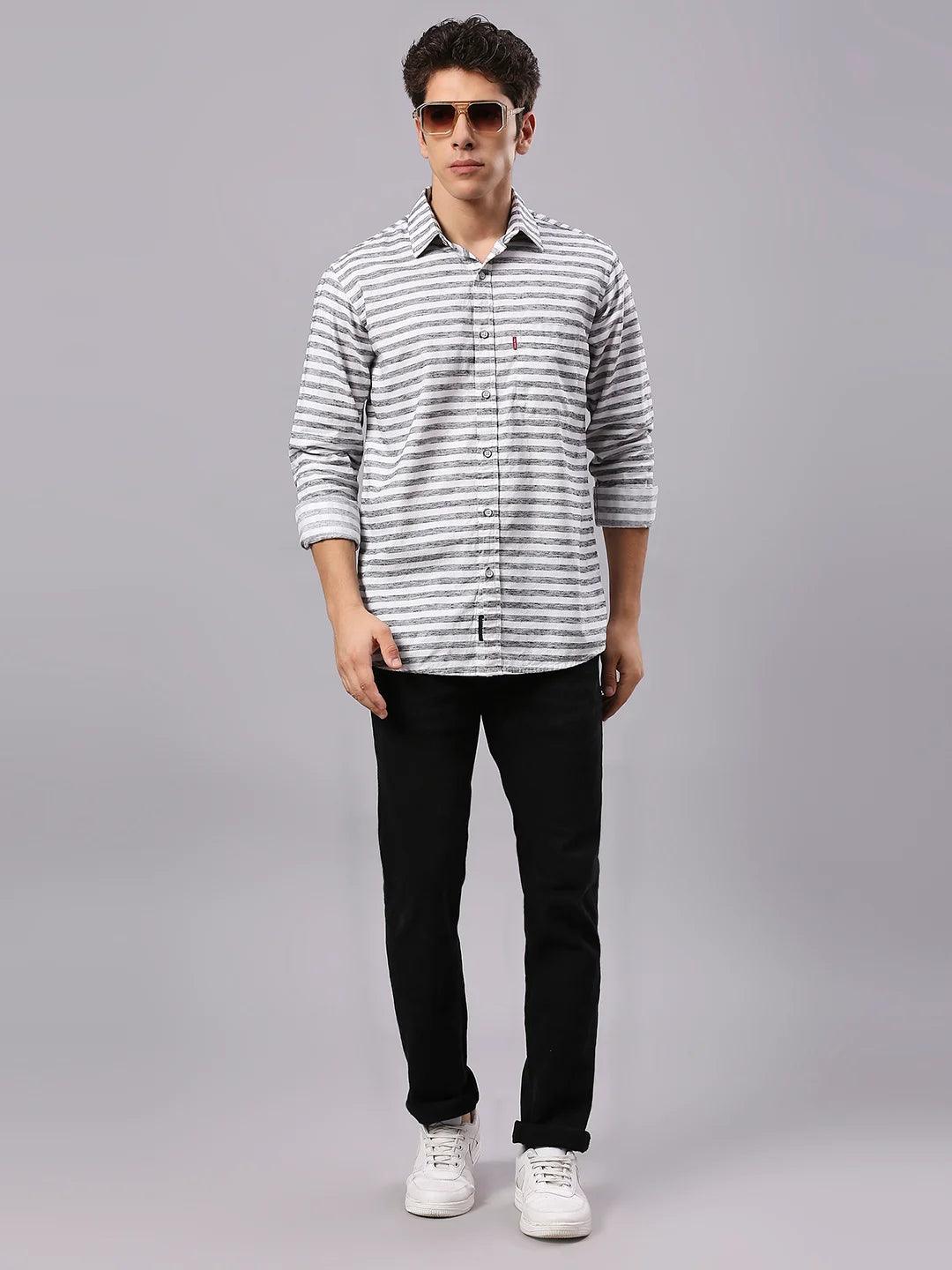 Black Striped Shirt