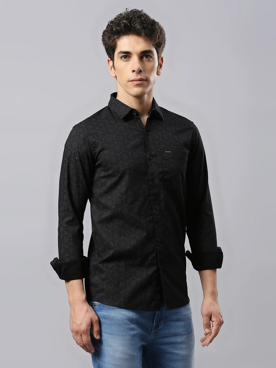 Black Printed Shirt