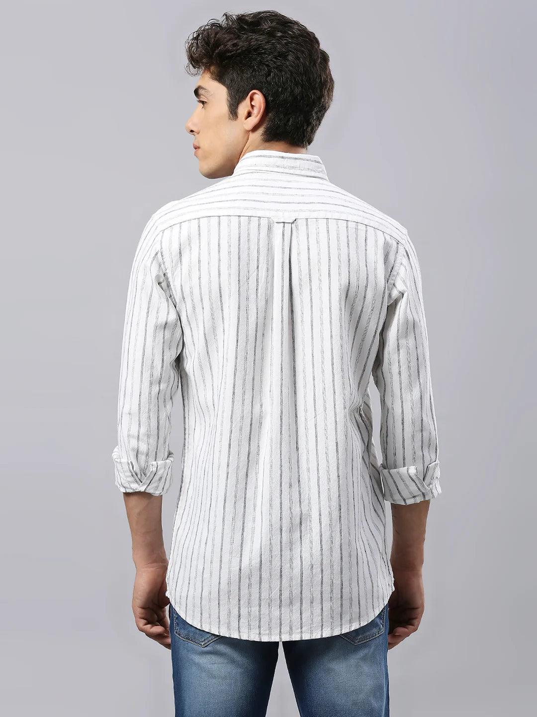 White Striped Shirt