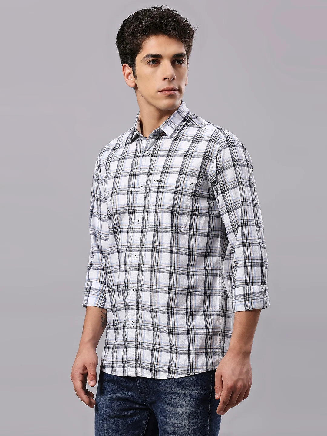 Blue Checkered Shirt