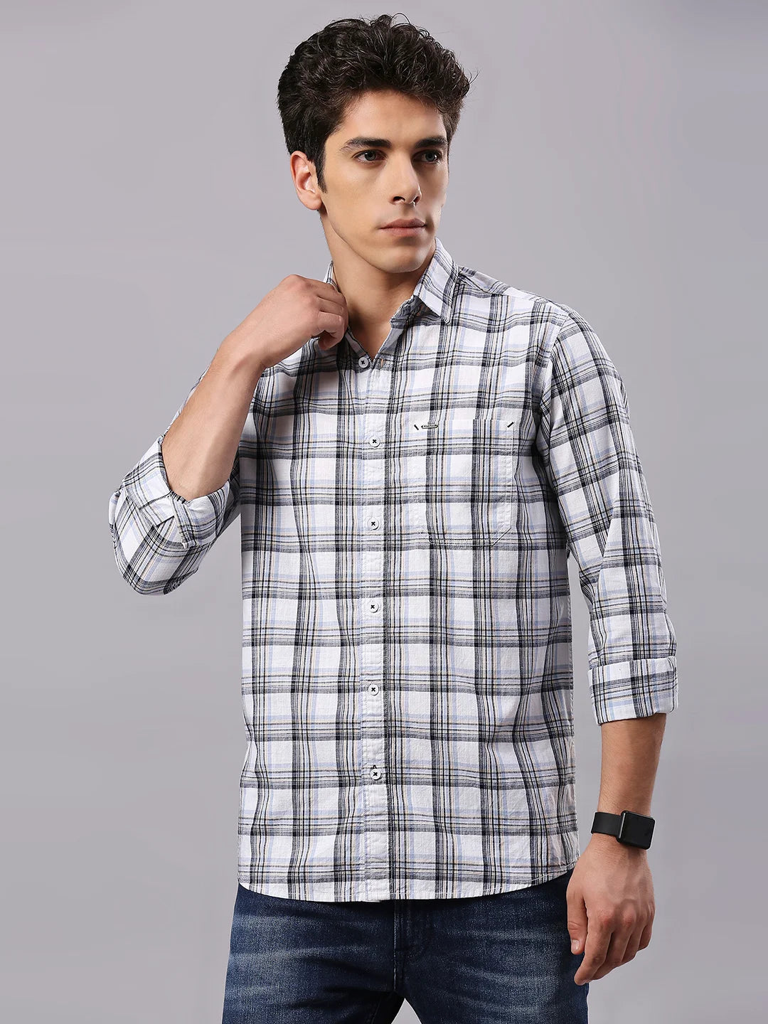 Blue Checkered Shirt