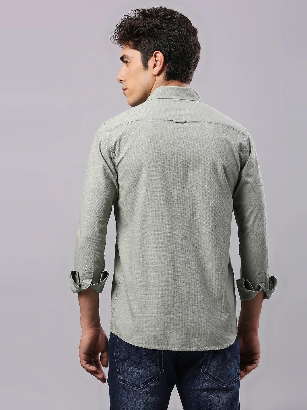 Light Olive Plain Shirt