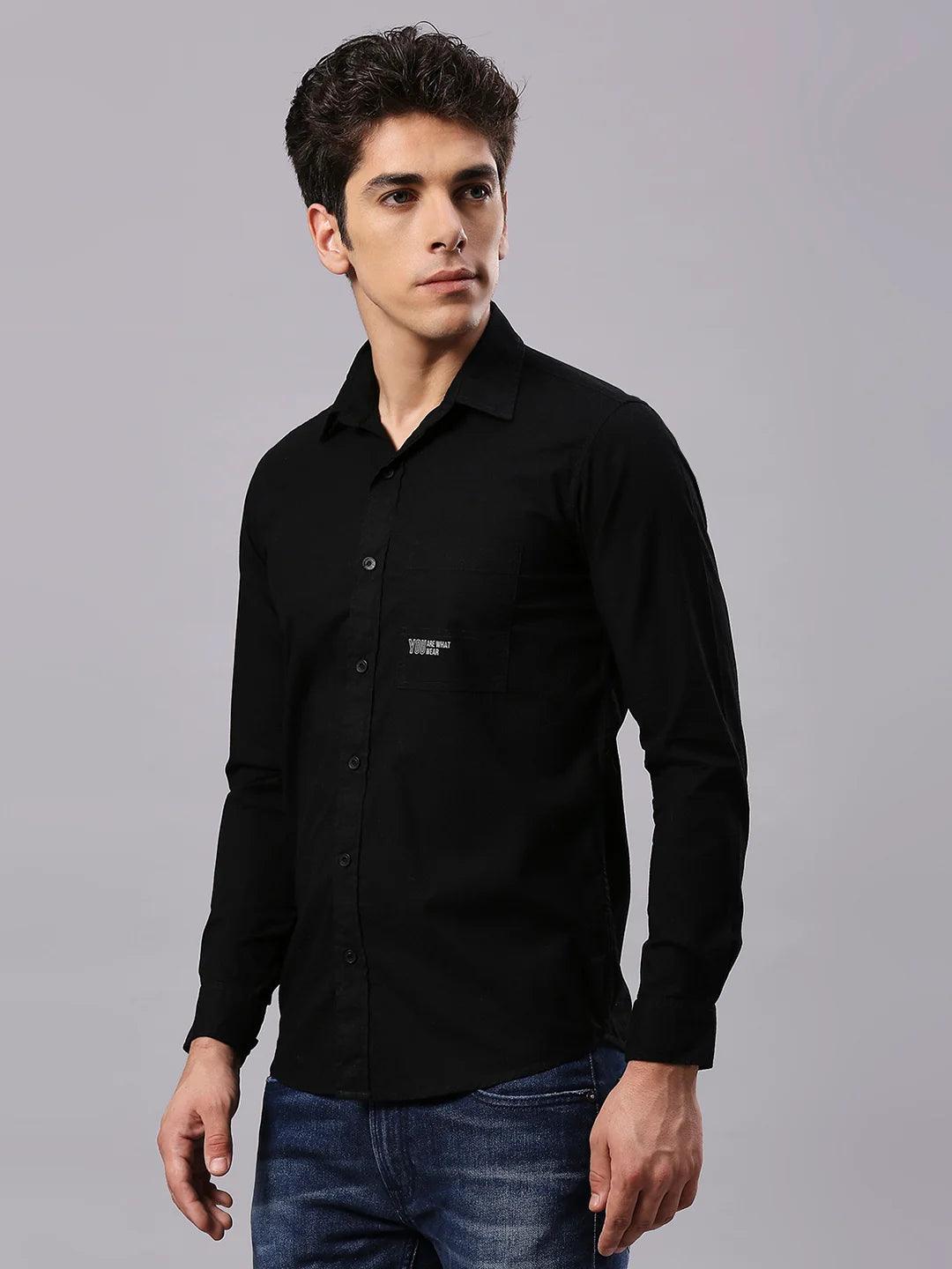 Black Plain Shirt