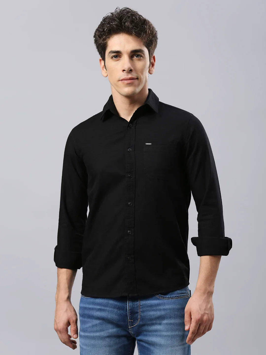 Black Plain Shirt