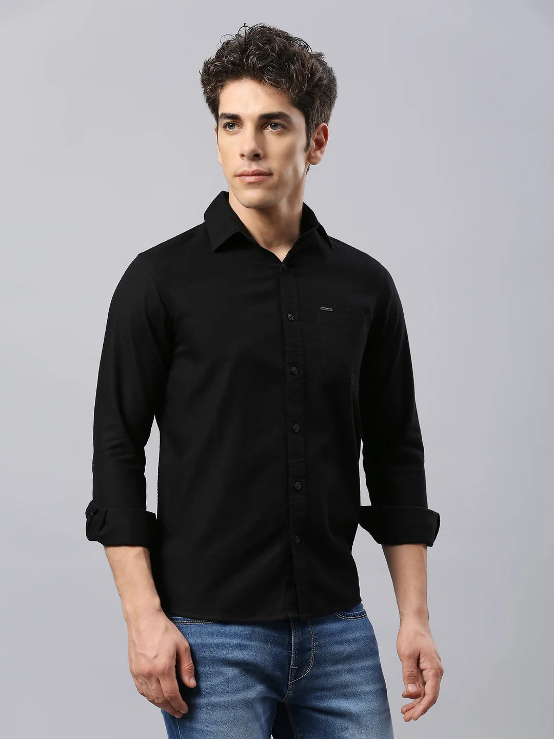 Black Plain Shirt