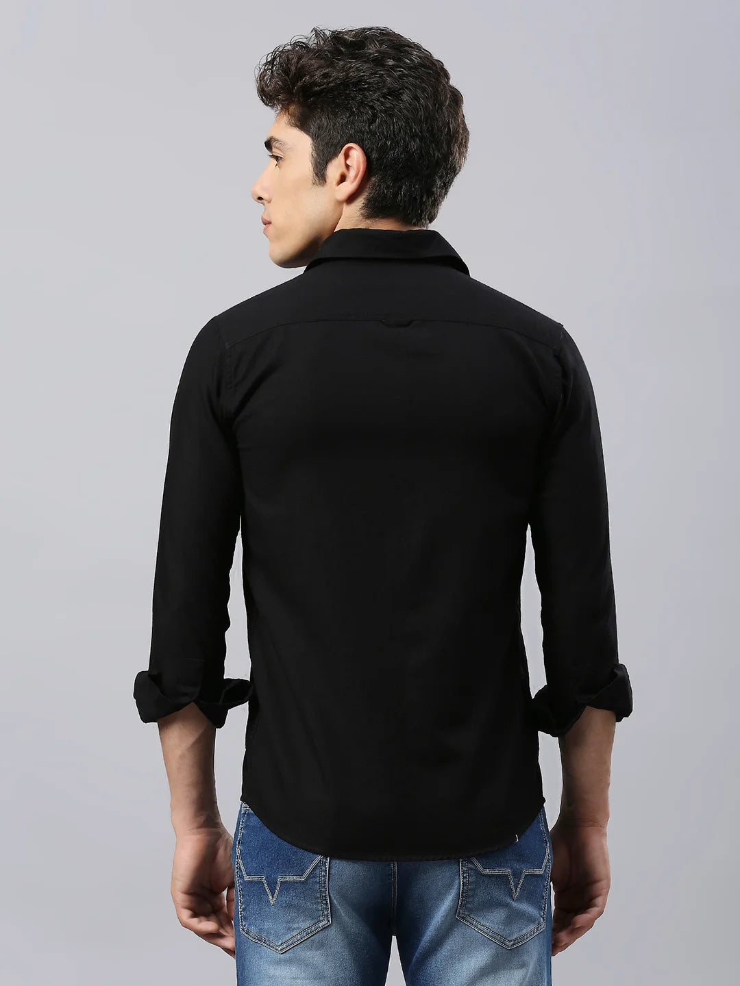 Black Plain Shirt