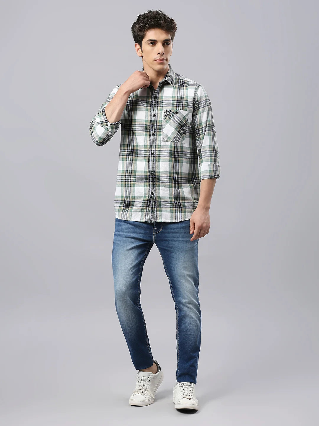 Olive Checkered Shirt