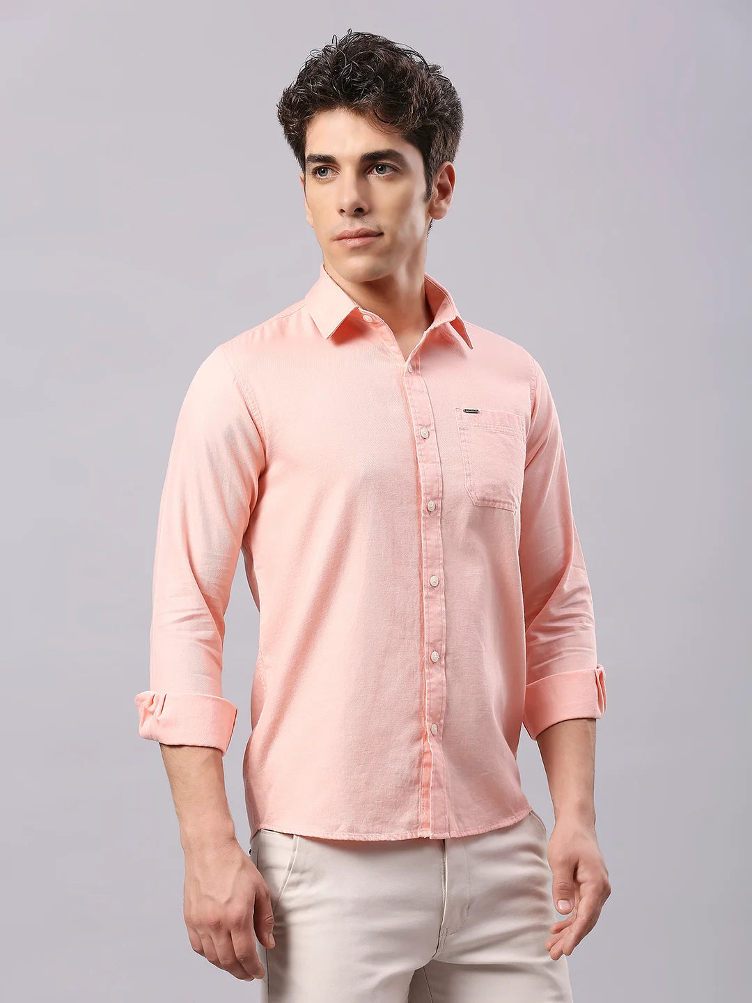 Peach Plain Shirt