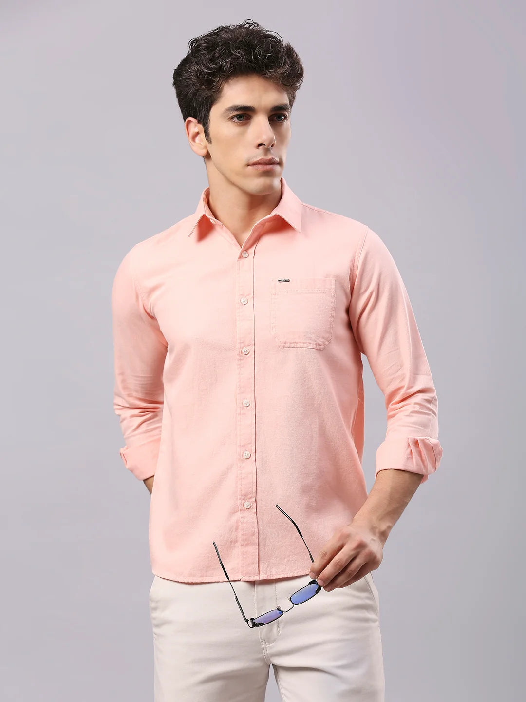 Peach Plain Shirt