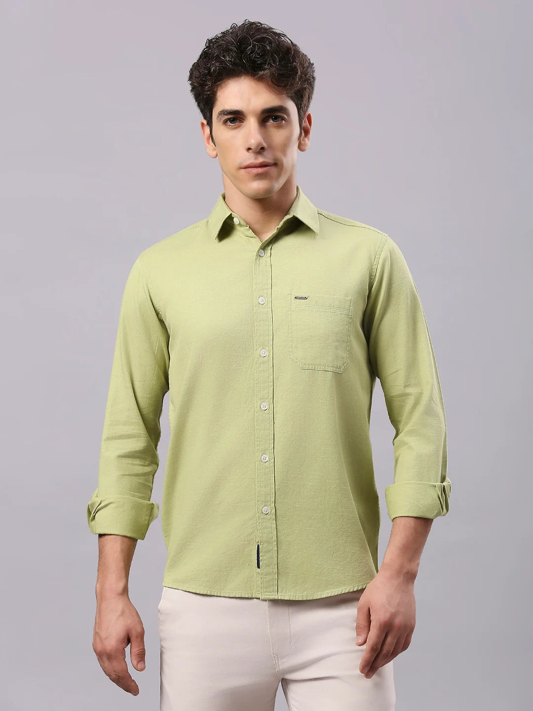 Green Plain Shirt