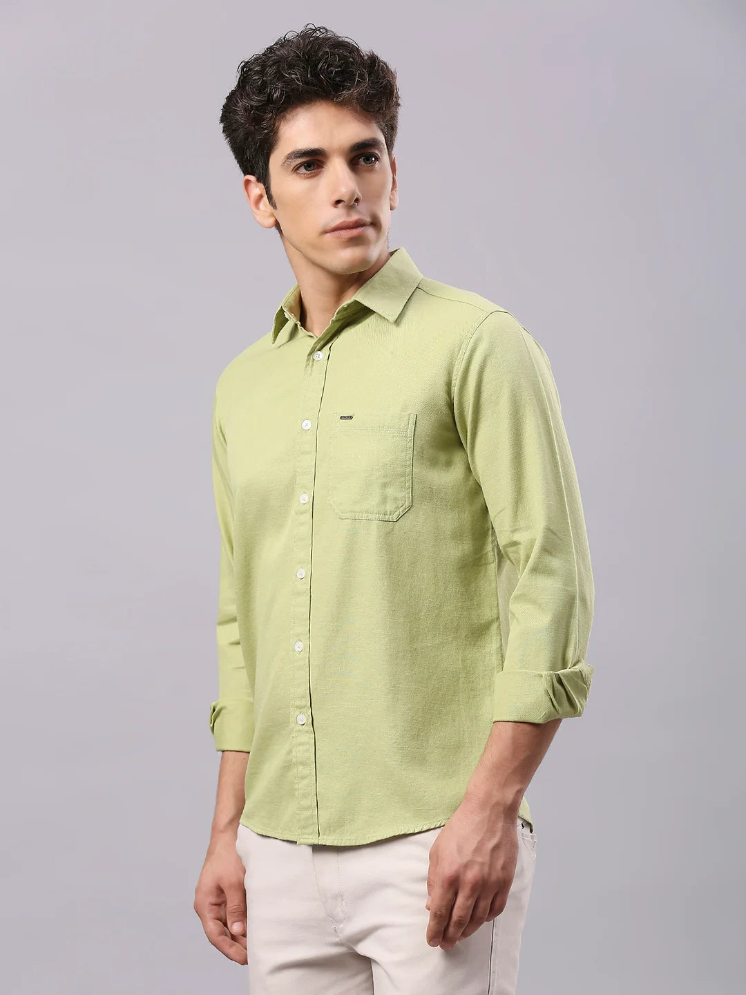 Green Plain Shirt