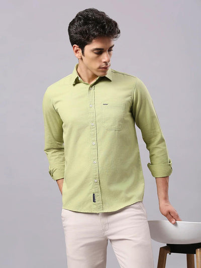 Green Solid Shirt