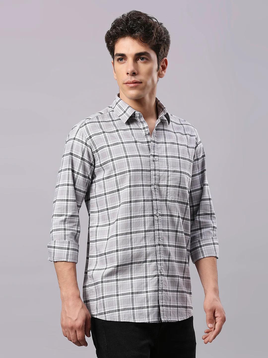 Grey Checkered Shirt