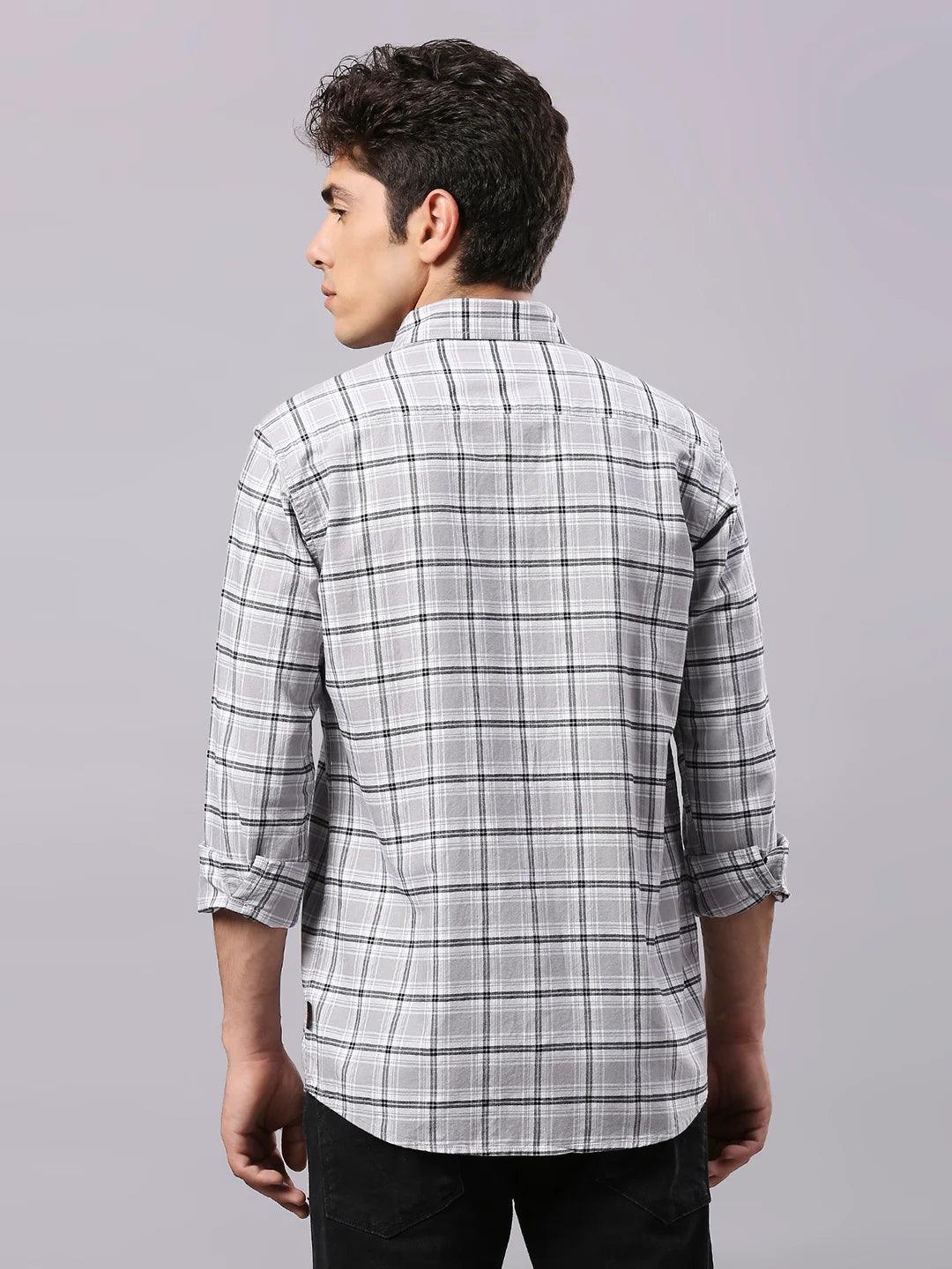 Grey Checkered Shirt