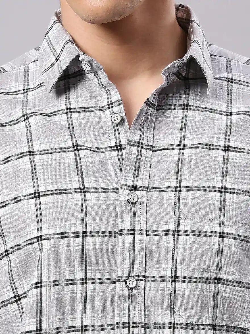 Grey Checkered Shirt